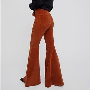 Free People Just Float On Courd Bell Bottoms